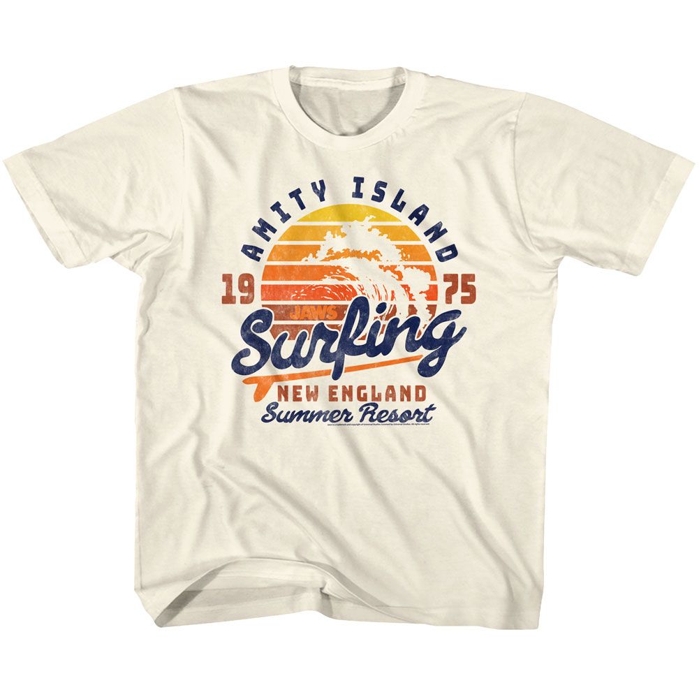 JAWS-AMITY SURFING-NATURAL YOUTH S/S TSHIRT