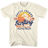 Thumbnail for JAWS-AMITY SURFING-NATURAL ADULT S/S TSHIRT