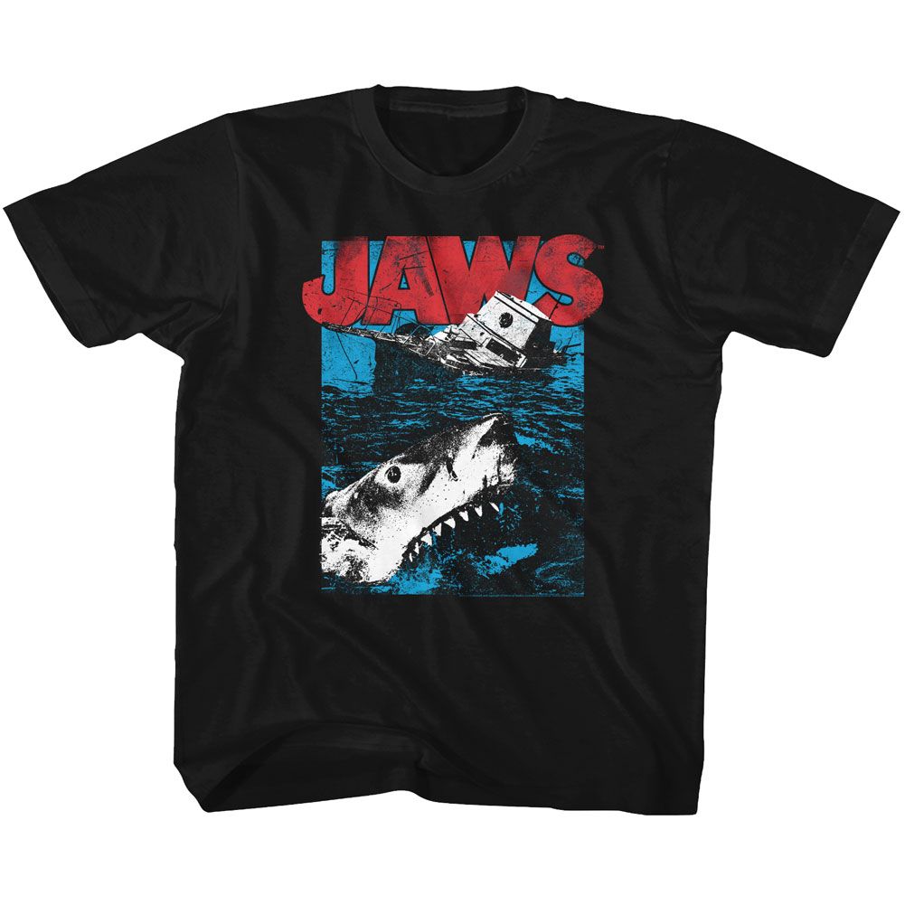JAWS-GREAT WHITE-BLACK TODDLER S/S TSHIRT