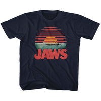 Thumbnail for JAWS-SLICED-NAVY YOUTH S/S TSHIRT