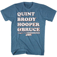 Thumbnail for JAWS-LEGENDS-INDIGO HEATHER ADULT S/S TSHIRT
