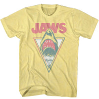 Thumbnail for JAWS-NEON JAWS-YELLOW HEATHER ADULT S/S TSHIRT