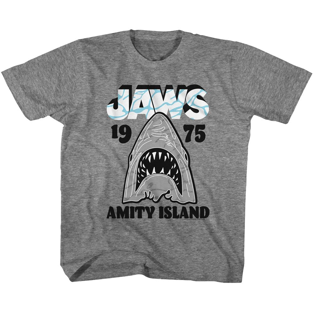 JAWS-GRAY WHITE-GRAPHITE HEATHER TODDLER S/S TSHIRT