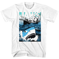 Thumbnail for JAWS-CARTOON SHARKO-WHITE ADULT S/S TSHIRT
