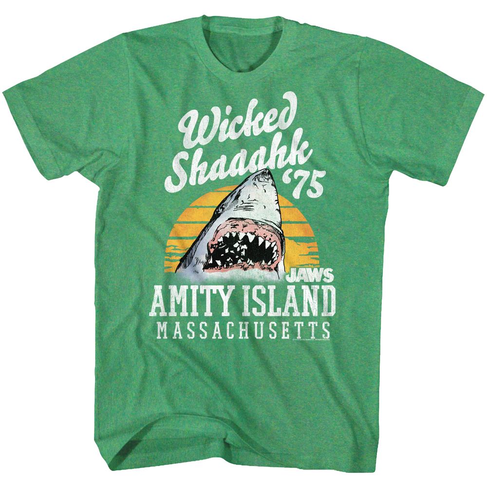 JAWS-WICKED SHAAAHK-KELLY HEATHER ADULT S/S TSHIRT