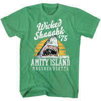 Thumbnail for JAWS-WICKED SHAAAHK-KELLY HEATHER ADULT S/S TSHIRT