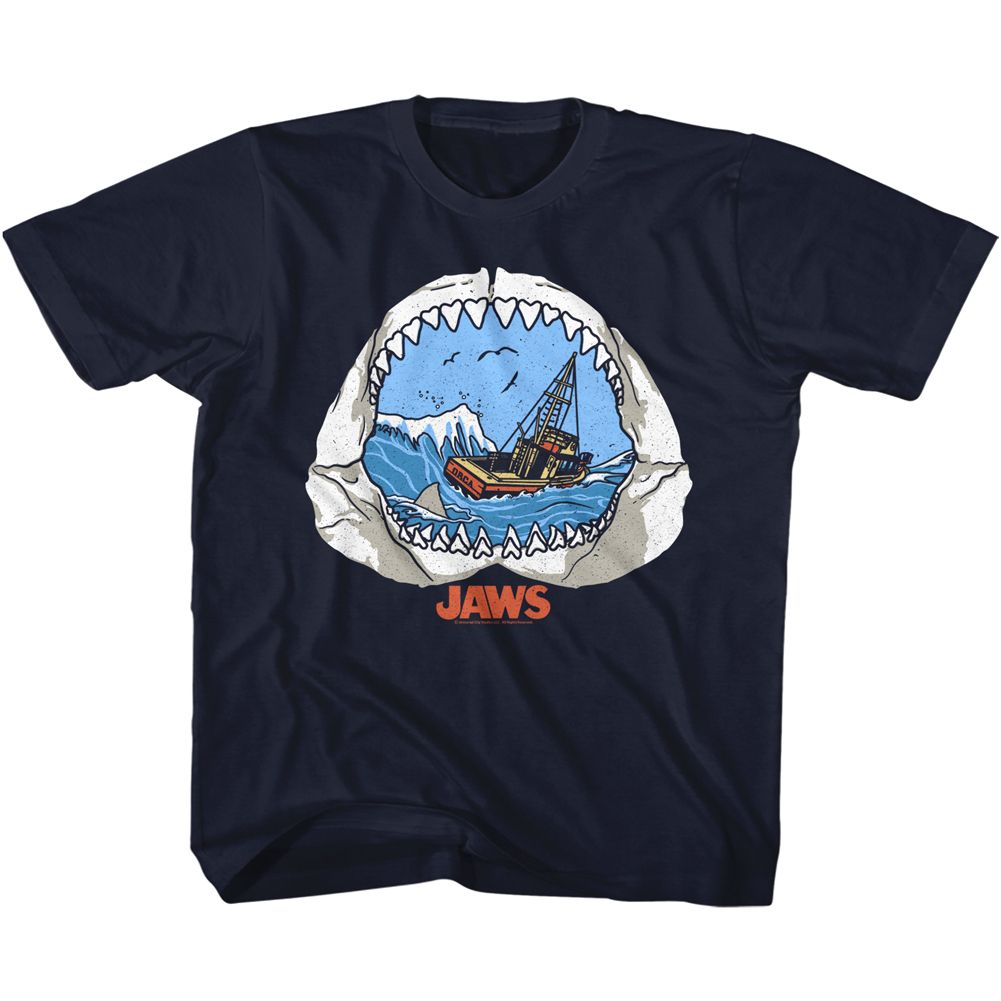 JAWS-JAW VIEW-NAVY TODDLER S/S TSHIRT