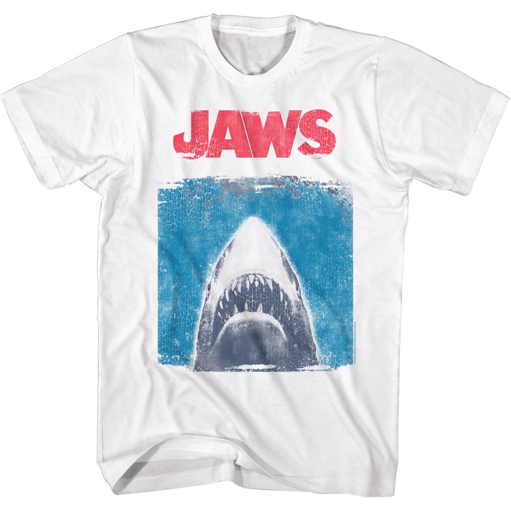 JAWS-SIMPLIFIED JAWS-WHITE ADULT S/S TSHIRT