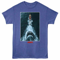 Thumbnail for Jaws - Jaws Shark Chasing Boat Poster T-Shirt
