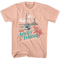 Thumbnail for JAWS-JAWS DONT GO IN THE WATER-PEACH ADULT S/S TSHIRT