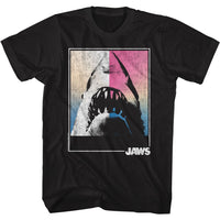 Thumbnail for JAWS-SQUARE SHARK-BLACK ADULT S/S TSHIRT