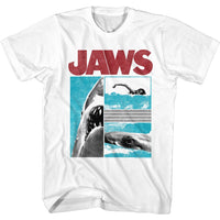Thumbnail for JAWS-PANELS-WHITE ADULT S/S TSHIRT