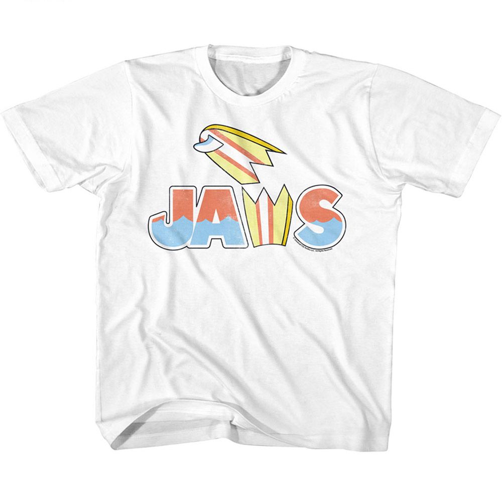 JAWS-JAWS BROKEN SURFBOARD-WHITE YOUTH S/S TSHIRT