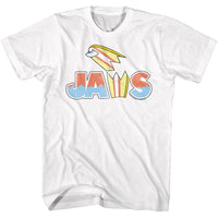 Thumbnail for JAWS-BROKEN SURFBOARD-WHITE ADULT S/S TSHIRT