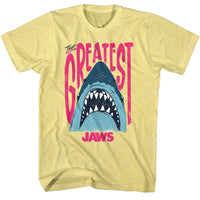 Thumbnail for JAWS-JAWS THE GREATEST-YELLOW HEATHER ADULT S/S TSHIRT
