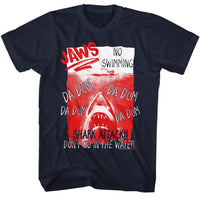 Thumbnail for JAWS-JAWS HANDWRITTEN-NAVY ADULT S/S TSHIRT