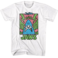 Thumbnail for JAWS-JAWS ABSTRACT DOODLE-WHITE ADULT S/S TSHIRT