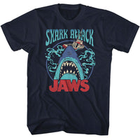 Thumbnail for JAWS-JAWS SWIRLY WATER-NAVY ADULT S/S TSHIRT