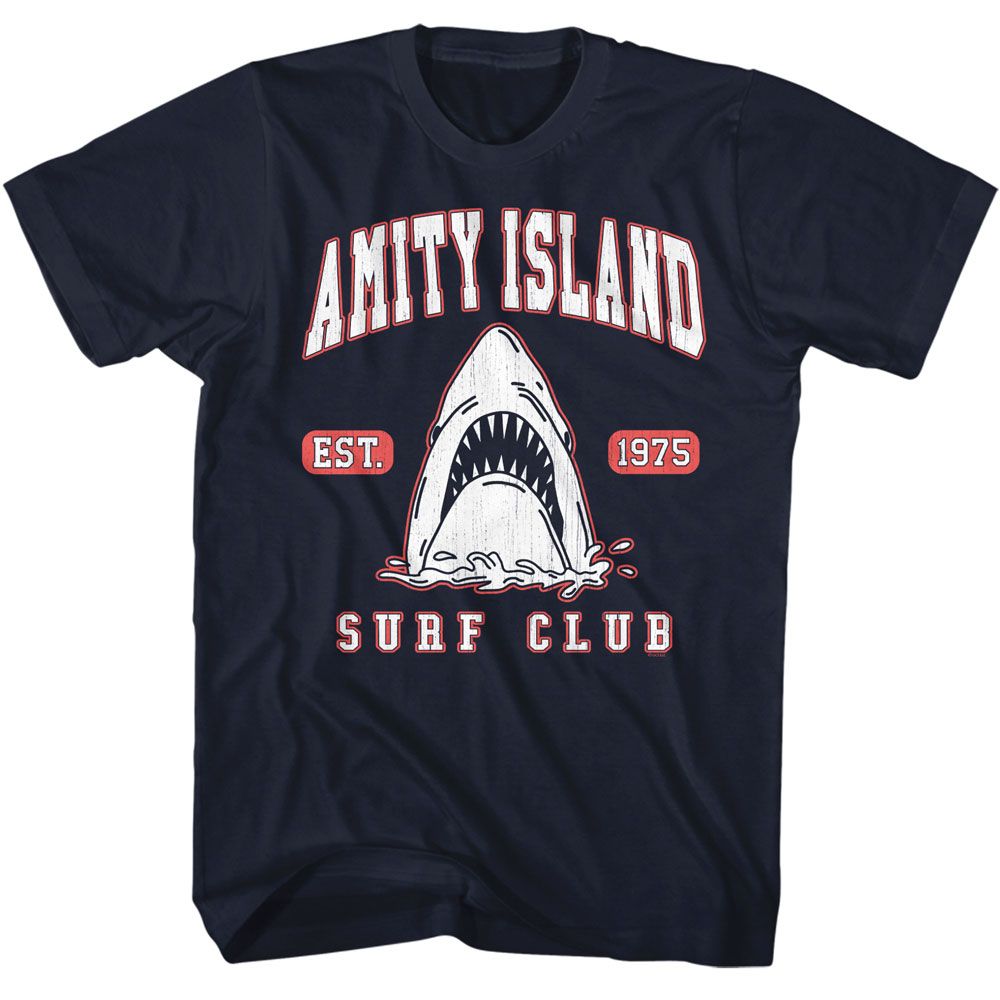 JAWS-JAWS SURF CLUB COLLEGIATE-NAVY ADULT S/S TSHIRT