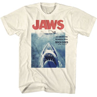 Thumbnail for JAWS-JAWS NO SWIMMING-NATURAL ADULT S/S TSHIRT