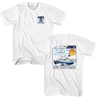 Thumbnail for JAWS-JAWS AMITY ISLAND REGATTA-WHITE ADULT S/S TSHIRT