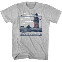 Thumbnail for JAWS-JAWS ORCA DEEP SEA CHARTERS-GRAY HEATHER ADULT S/S TSHIRT