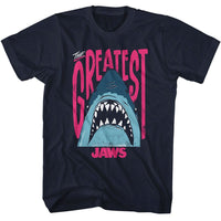 Thumbnail for JAWS-JAWS THE GREATEST SHARK-NAVY ADULT S/S TSHIRT