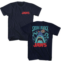 Thumbnail for JAWS-JAWS NAME-NAVY ADULT S/S TSHIRT