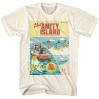 Thumbnail for JAWS-JAWS AMITY TOURISM POSTER-NATURAL ADULT S/S TSHIRT