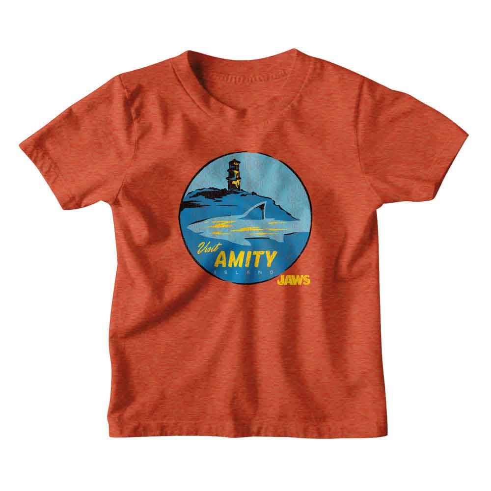 JAWS-JAWS VISIT AMITY-VINTAGE ORANGE TODDLER S/S TSHIRT