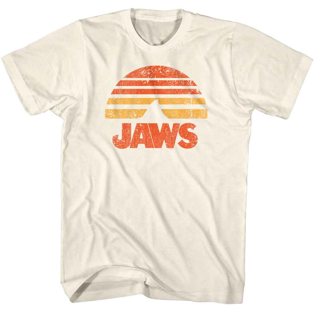 JAWS-JAWS SUNSET FIN-NATURAL ADULT S/S TSHIRT
