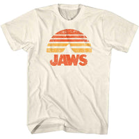 Thumbnail for JAWS-JAWS SUNSET FIN-NATURAL ADULT S/S TSHIRT