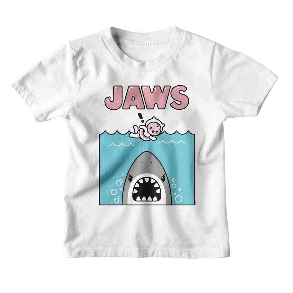 JAWS-JAWS KAWAII JAWS SWIM-WHITE YOUTH S/S TSHIRT