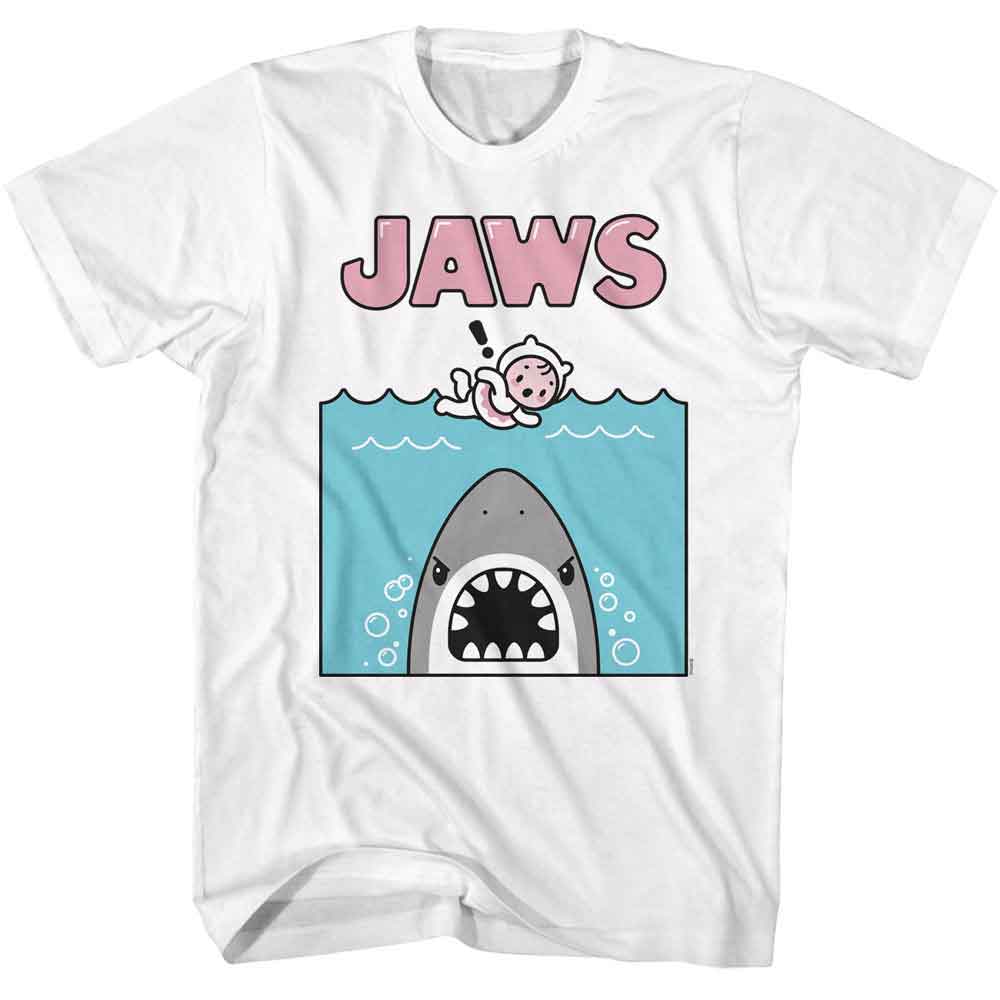 JAWS-JAWS KAWAII JAWS SWIM-WHITE ADULT S/S TSHIRT