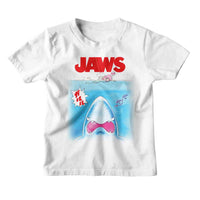 Thumbnail for JAWS-JAWS RETRO ANIME-WHITE TODDLER S/S TSHIRT
