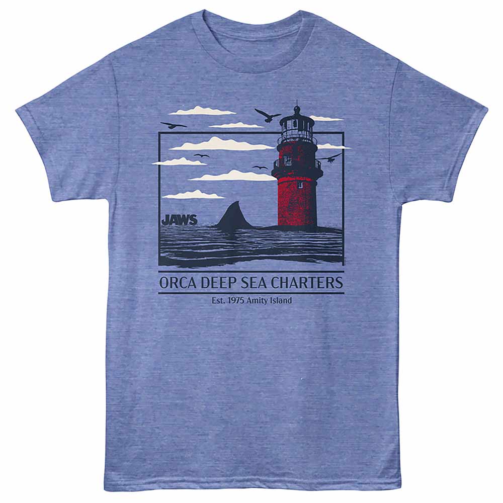Jaws Orca Deep Sea Charters Adult T-Shirt