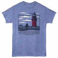 Thumbnail for Jaws Orca Deep Sea Charters Adult T-Shirt