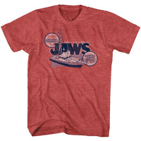 Thumbnail for JAWS-ORCA 79-RED HEATHER ADULT S/S TSHIRT