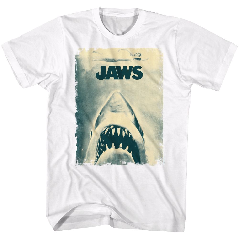 JAWS-ANOTHER JAW POSTER-WHITE ADULT S/S TSHIRT