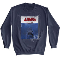 Thumbnail for JAWS-AMITY ISLAND 1975-NAVY ADULT L/S SWEATSHIRT