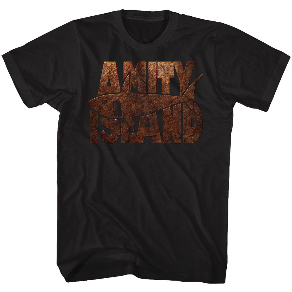 JAWS-SHARK BURST-BLACK ADULT S/S TSHIRT