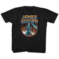 Thumbnail for JAMES BROWN-JAMES BROWN KNEEL CIRCLE-BLACK TODDLER S/S TSHIRT