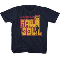 Thumbnail for JAMES BROWN-JAMES BROWN RAW SOUL-NAVY TODDLER S/S TSHIRT