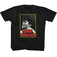Thumbnail for JAMES BROWN-JAMES BROWN SOUL POWER-BLACK YOUTH S/S TSHIRT