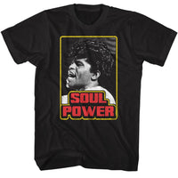 Thumbnail for JAMES BROWN-JAMES BROWN SOUL POWER-BLACK ADULT S/S TSHIRT