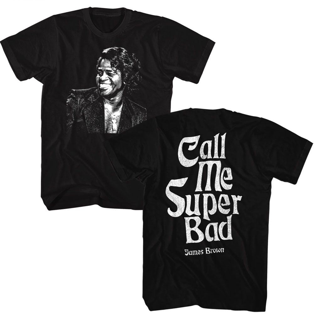 JAMES BROWN-JAMES BROWN CALL ME SUPER BAD-BLACK ADULT S/S TSHIRT