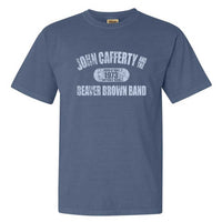 Thumbnail for John Cafferty Distressed 1973 Logo Blue T-Shirt
