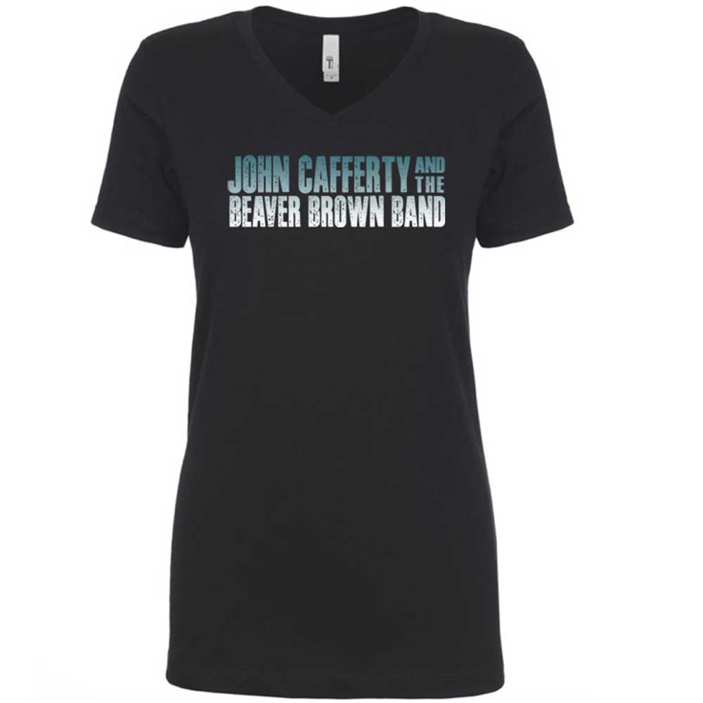 John Cafferty Classic Logo Ladies V-Neck T-Shirt