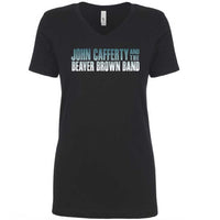 Thumbnail for John Cafferty Classic Logo Ladies V-Neck T-Shirt
