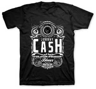 LIVE AT FOLSOM PRISON MENS LIGHTWEIGHT T-SHIRT